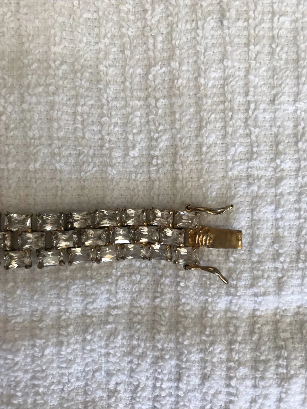 Gold silver 925 D81 THAI Crystal Tennis Bracelet